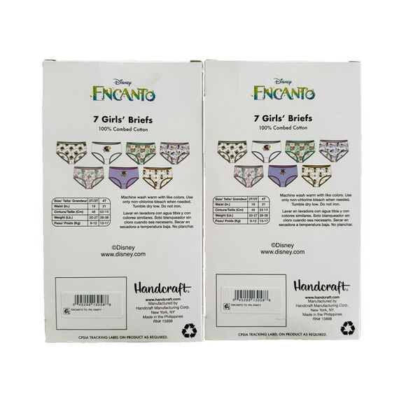 Disney Encanto Girls Underwear Panties Briefs 2 Pkg  (14 Pair) Size 4 NWT - Picture 3 of 3